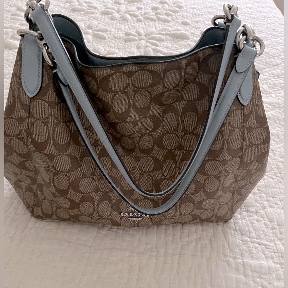 Coach signature monogram bag.